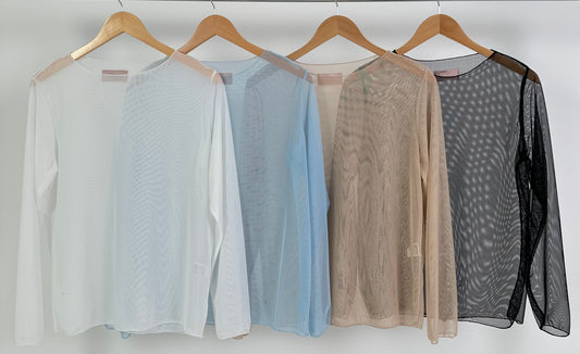 Netz-Shirt Modell "Soft Illusion" - 4 Farben