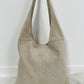 Casual suède tas - beige