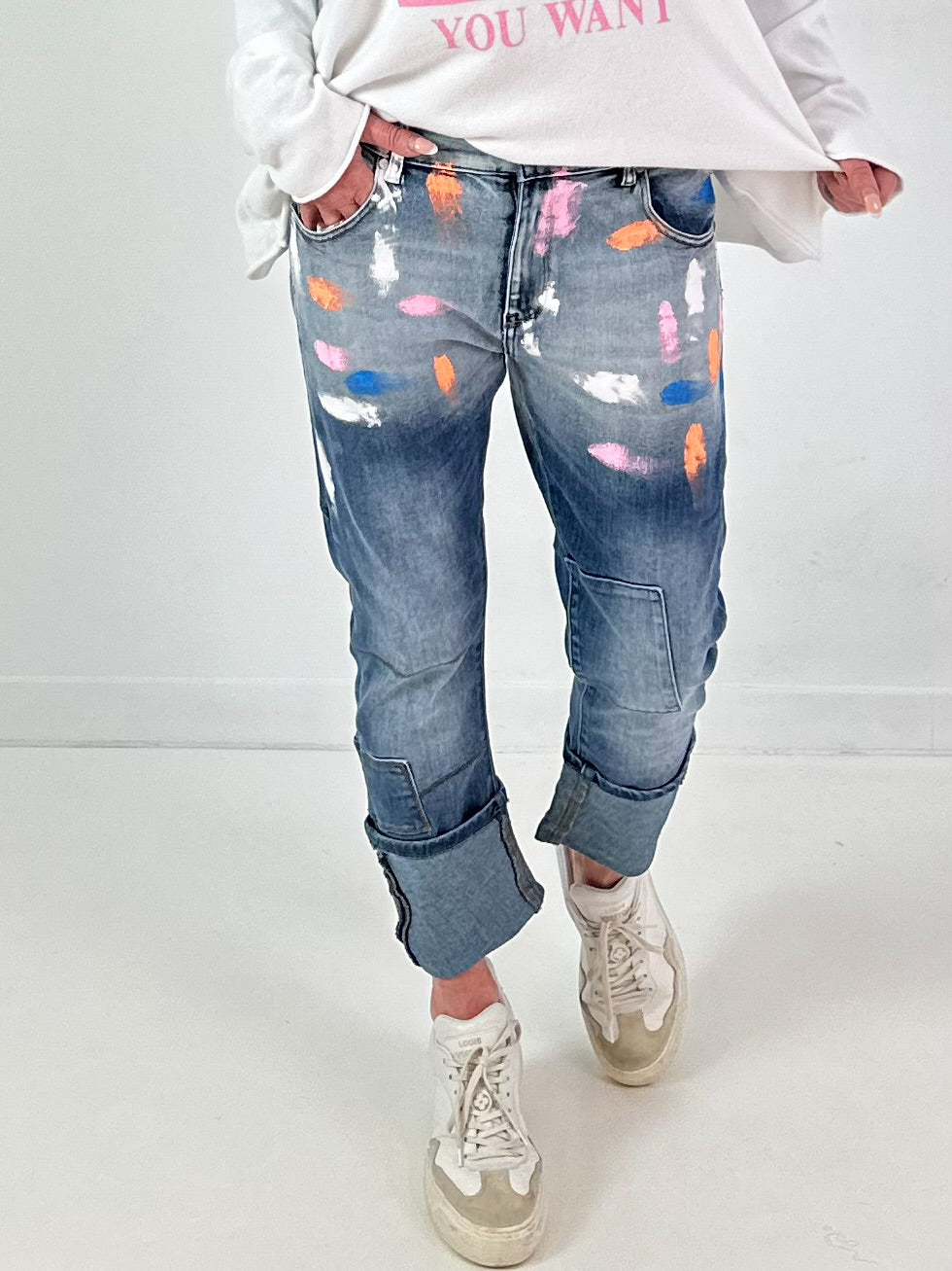 Jeans model "Pastel Brush" - denim