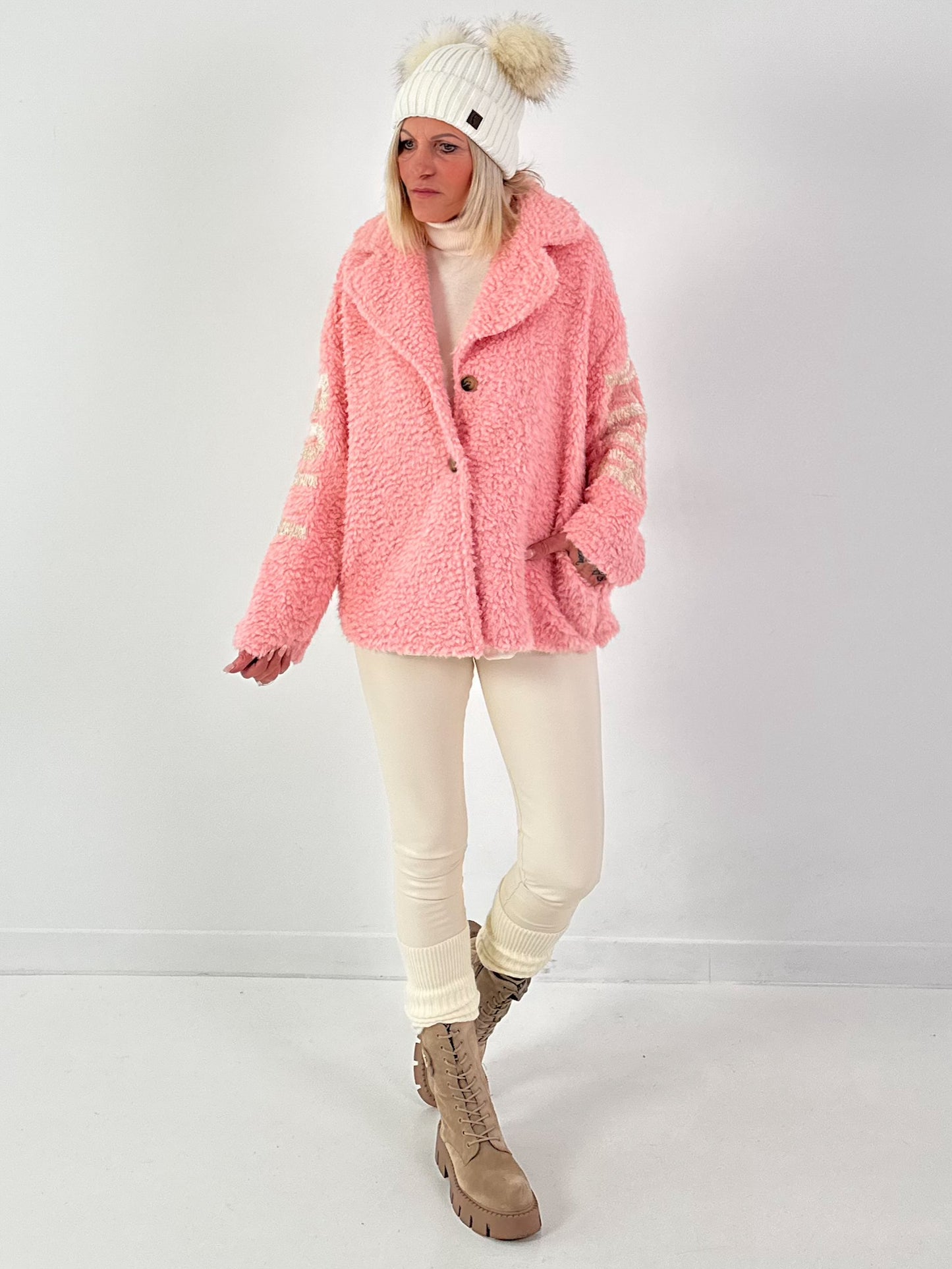 Teddyjas model "Cuddle Rock" - roze