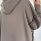 Oversized Hoodie Be Yourself - taupe