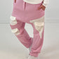 Baggy broek model "Pocket Style" - roze