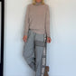 Basic Rollkragenpullover - taupe