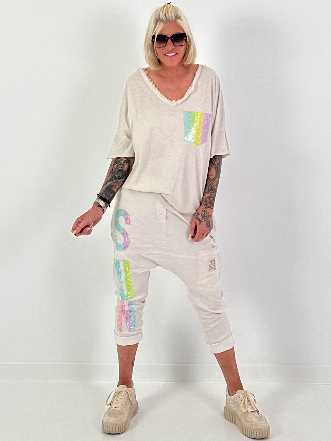 Baggy Trousers Sun - beige