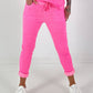 Hose im Knit-Look - neonpink