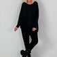 Oversized stone washed t-shirt - black