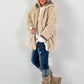 Capuchonjack, model "Hooded Ted" - beige
