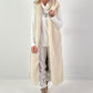 Long vest model "Leo Layers" - ecru