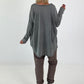 Oversized Shirt stone washed - grau ( lieferbar ab ca. 16.07.26)