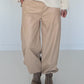 Vegane Lederhose 2 Looks - beige