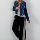 Fringed Denim Jacket - denim