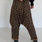 Haremhose im Leo-Print - karamell-mehrfarbig
