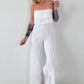 Romantischer Sommer Overall - weiss