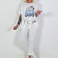 T-Shirt Car - white-light blue