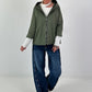 Lightweight hooded jacket - olive