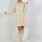 Longpullover/Kleid Modell "Embrace" - beige
