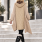 Oversized mixed-material jacket - beige