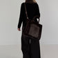Weicher Basic Pullover - schwarz