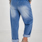Jeans mit elastischem Bund und Patten - denim ( lieferbar ab 04.08.26)