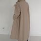 Weicher Bouclé Mantel - beige