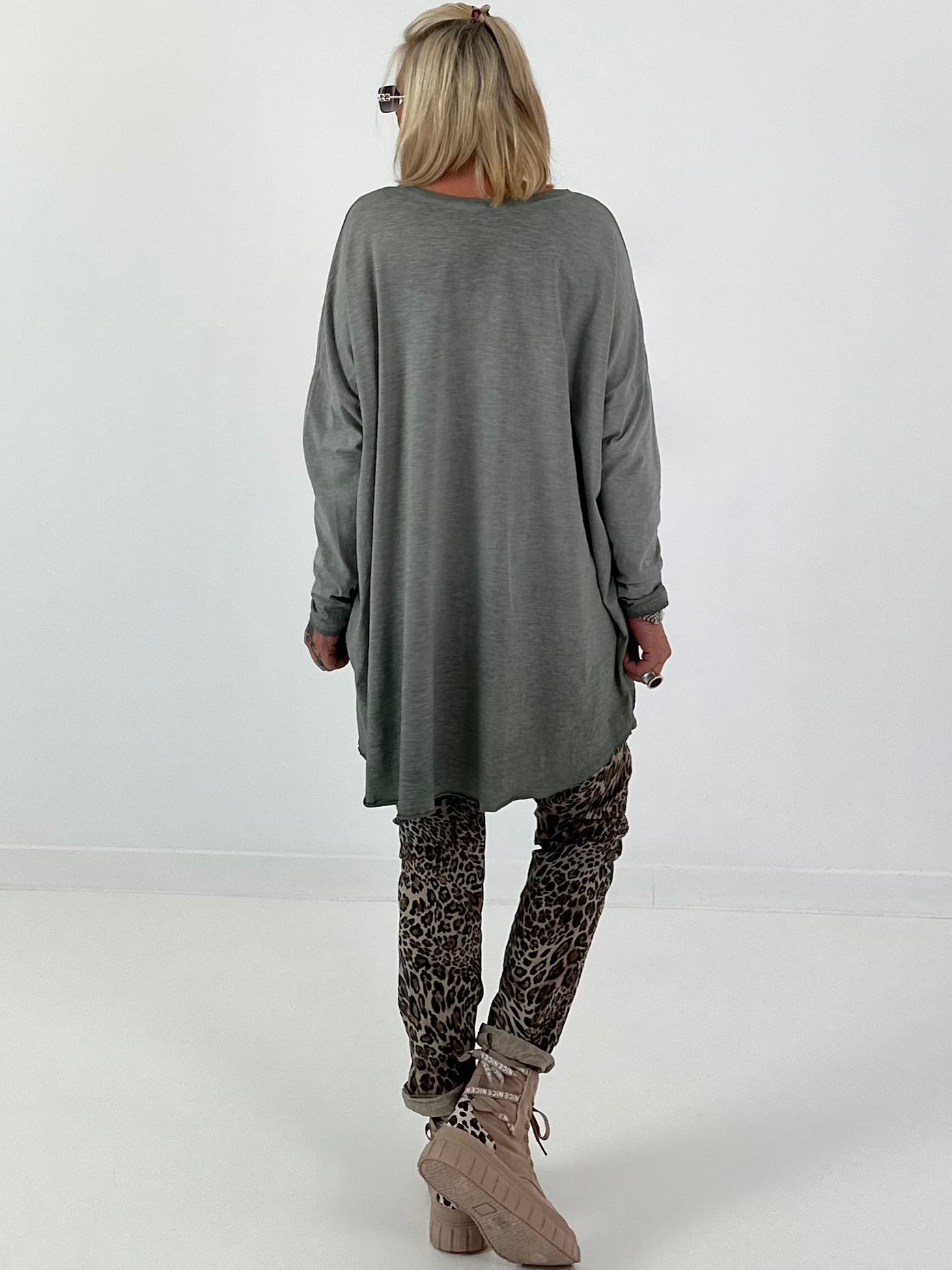 Oversized Shirt Finished - khaki