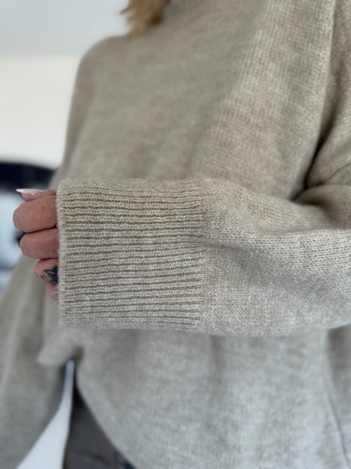 Kuscheliger Pullover  - beige