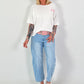 Sweatshirt Matcha - white