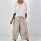 Fine knit short-sleeve sweater - white