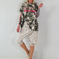 Oversized Camouflage T-Shirt - beige-mehrfarbig