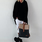 Backpack in vintage leather look - Black - Mud