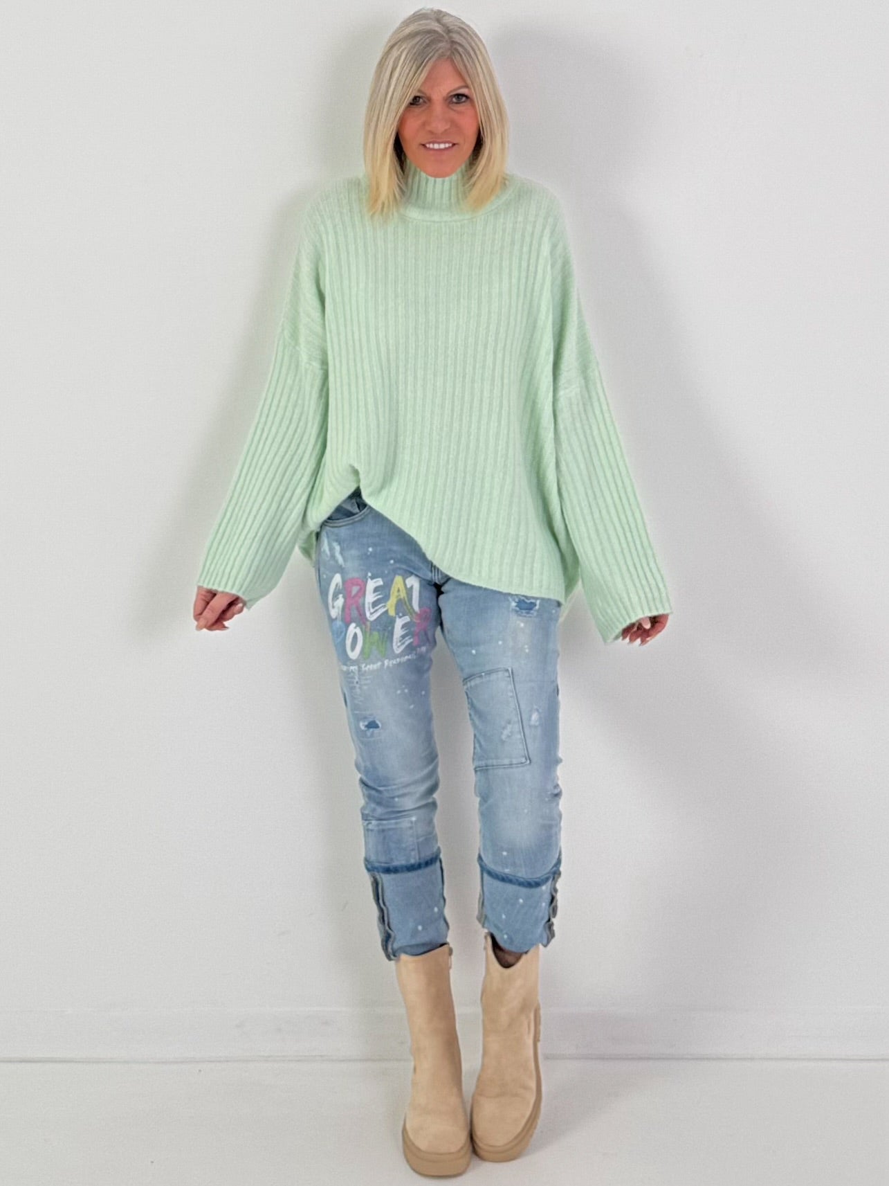 Jeans Hose Modell "Great Power" - denim