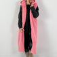 Long vest model "Leo Layers" - pink