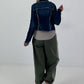 Fringed Denim Jacket - denim