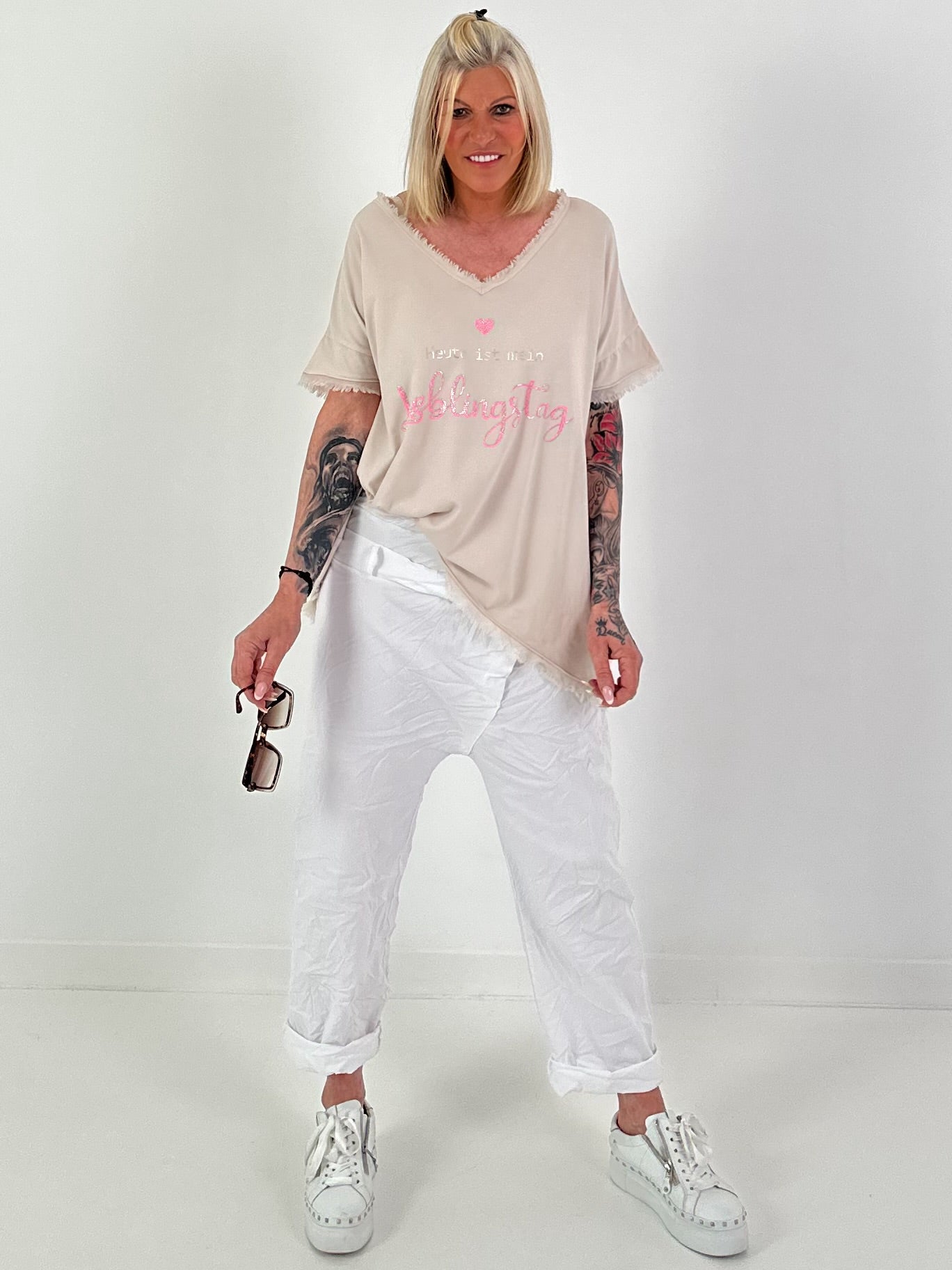 T-Shirt Lieblingstag - beige