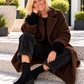 Cozy Teddy Coat - Mocha