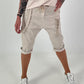 Baggy shorts with tie detail - beige