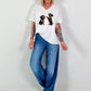 T-Shirt Dachshund - white