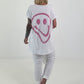 T-Shirt Smile - weiss