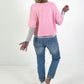 Shirt mit Brosche - rosa