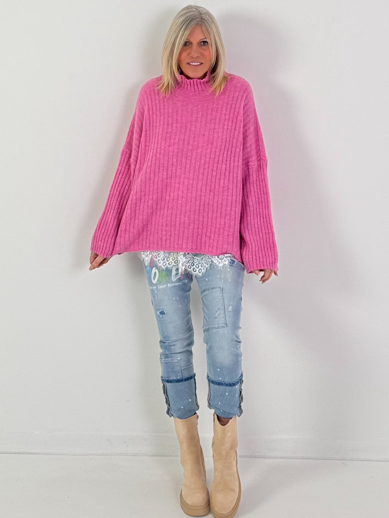 Pullover Modell "Feather Touch" - candy