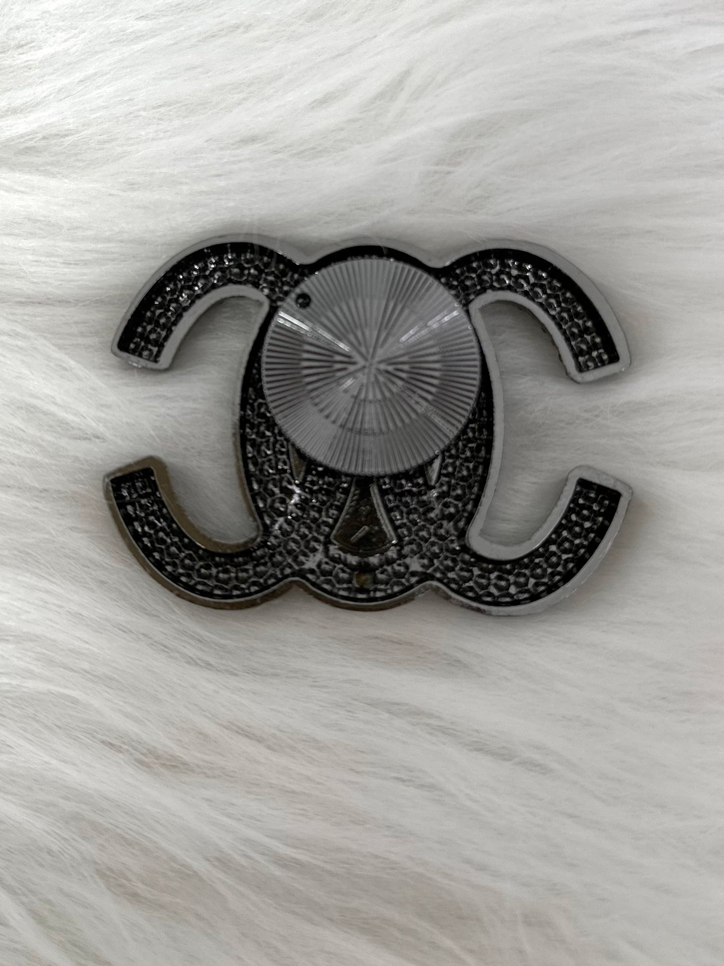 Magnetbrosche Modell "Double Elegance" - schwarz