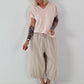 Gestreiftes Feinstrick Shirt - beige-weiss