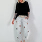 T-shirt with half sleeves - black
