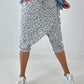 Stylische Hose mit Überwurf im Knit-Look - hellgrau
