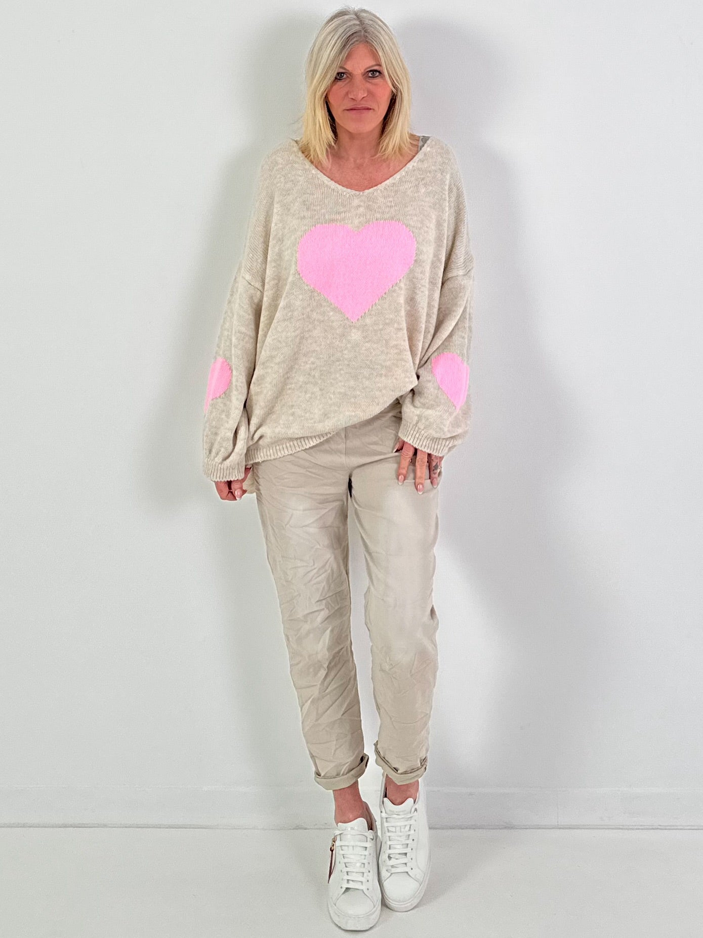 Hose Modell "Studs" - beige