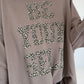 Oversized Hoodie Be Yourself - taupe