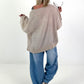 Oversized Linen Shirt - beige