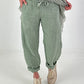 Linen trousers - khaki