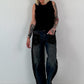 Rib Tank Top - Black