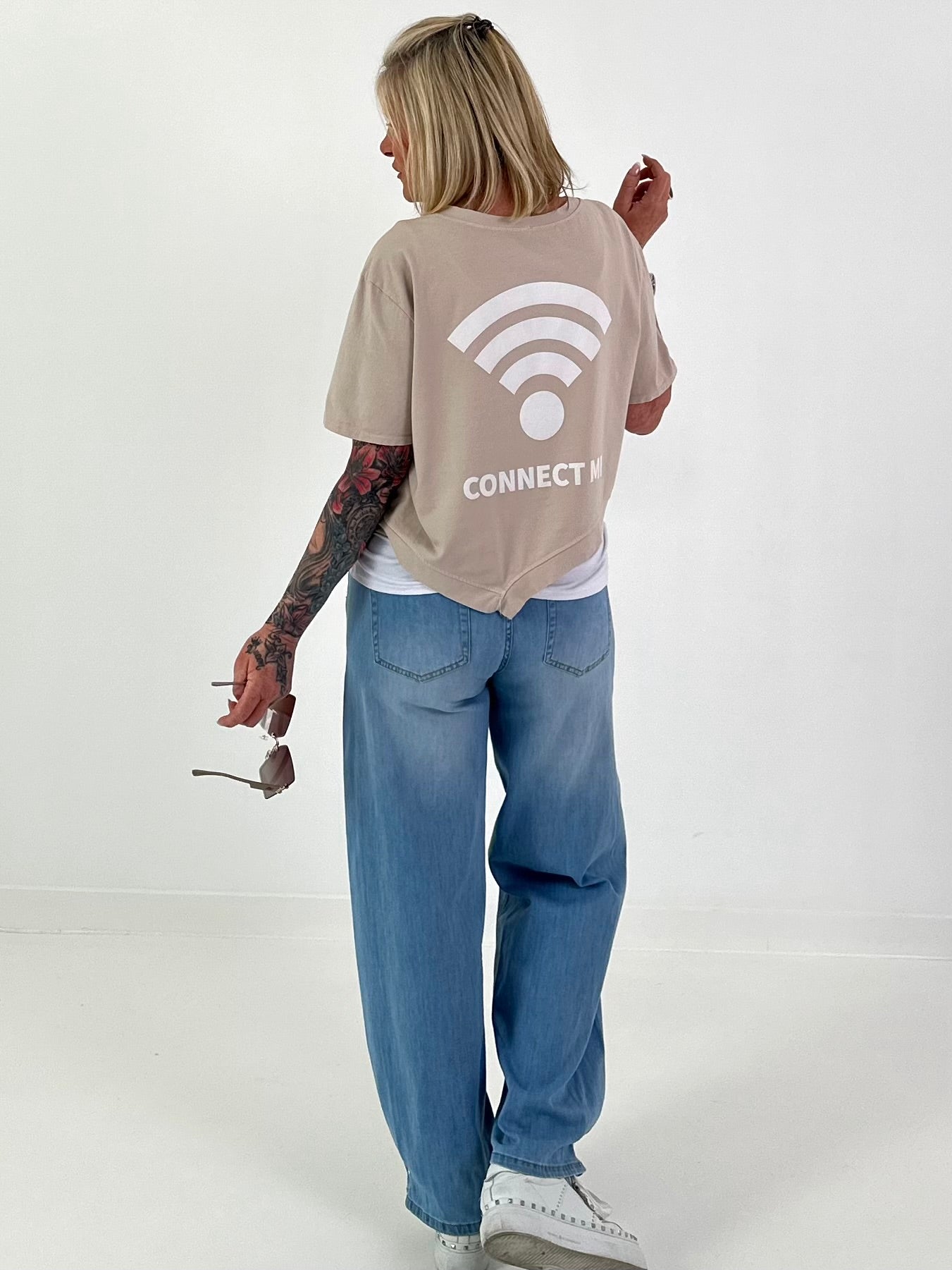 T-Shirt Connect Me - beige